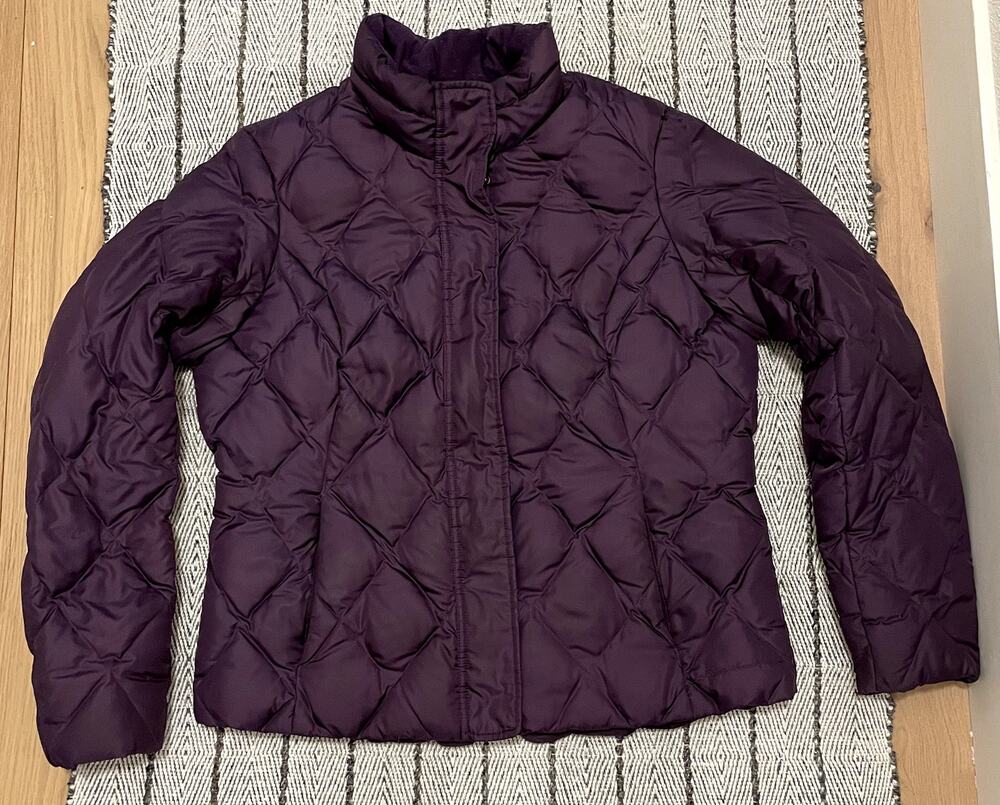 Eddie Bauer Down Purple Jacket Puffer XL